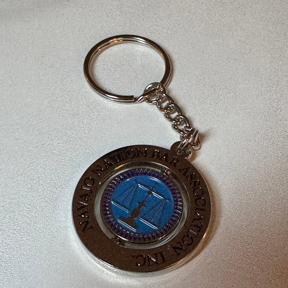 Navajo Nation Bar Association Inc Logo Scales of Justice Spinner‎ Keychain